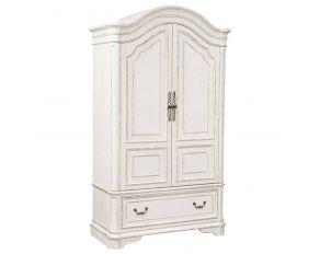 Liberty Furniture Magnolia Manor Armoire in Antique White