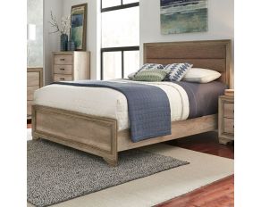 Liberty Furniture Sun Valley Upholstered Bed in Sandstone, King