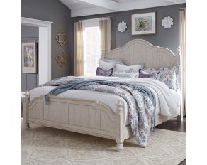 Liberty Furniture Farmhouse Reimagined Queen Poster Bed in Antique White