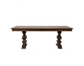 Liberty Furniture Armand Trestle Table in Antique Brownstone