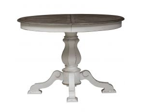 Liberty Furniture Magnolia Manor Pedestal Table in Antique White