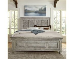 Heartland Opt Queen Panel Bed in Antique White