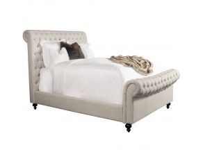 Jackie King Upholstered Bed in Crepe