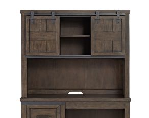 Thornwood Hills Double Barn Door Hutch in Rock Beaten Grey