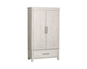 Modern Farmhouse Armoire in Flea Market White Finish