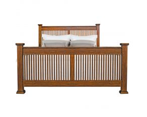 Mission Hill Queen Slat Bed in Bronze