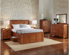 Mission Hill King Captains Bed in Bronze