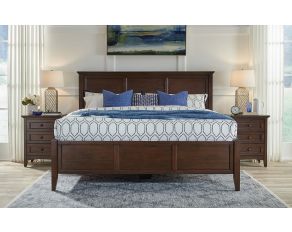 Westlake Queen Storage Bed in Cherry Brown