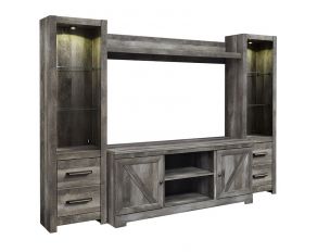 Wynnlow 4-Piece Entertainment Center in Gray