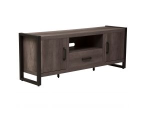 Liberty Furniture Tanners Creek Entertainment Center with Piers in Greystone