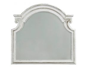 Magnolia Manor Mirror in Antique White Finish