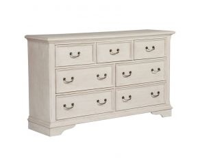 Liberty Furniture Bayside 7 Drawer Dresser in Antique White