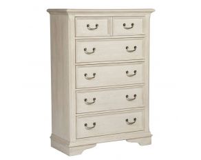 Liberty Furniture Bayside 5 Drawer Chest in Antique White