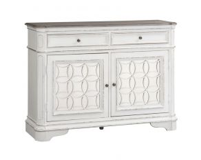 Liberty Furniture Magnolia Manor Buffet in Antique White