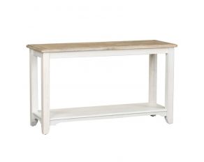 Liberty Furniture Summerville Sofa Table in Soft White Wash