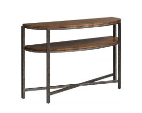 Liberty Furniture Breckinridge Demilune Sofa Table in Mahogany Spice