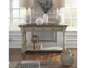 Liberty Furniture Morgan Creek Sofa Table in Antique White