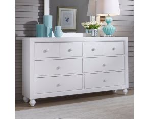 Liberty Furniture Cottage View Youth 6 Drawer Dresser in White