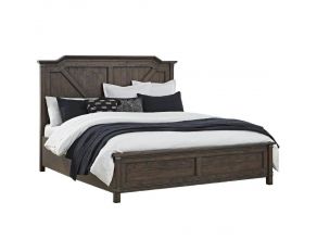 Farmwood King Panel Bed in Whiskey Barrell