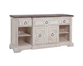 Brighten 72 Inch Console in Antique White with Charcoal Brown