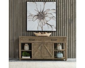 Parkland Falls Sofa Table in Weathered Taupe Finish