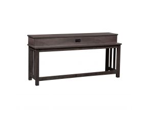 Tanners Creek Console Bar Table in Greystone