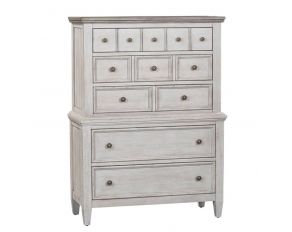 Heartland 5 Drawer Chest in Antique White