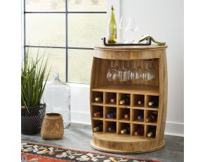 Durango Accent Wine Barrel in Weathered Honey Finish