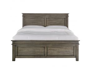 Glacier Point King Panel Bed in Greystone Finish