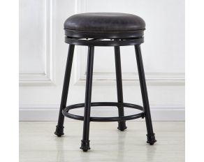 Claire Swivel Counter Stool in Black