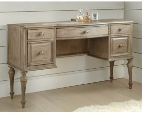 Highland Park Vanity Desk in Waxed Driftwood