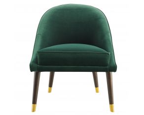 Avalon Velvet Accent Chair in Green