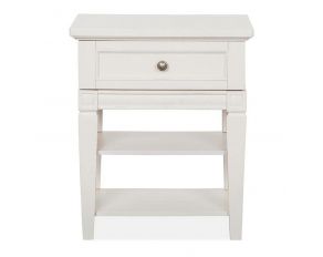 Willowbrook No Touch Lighting Control Open Nightstand In Egg Shell White