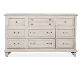 Newport Drawer Dresser In Alabaster