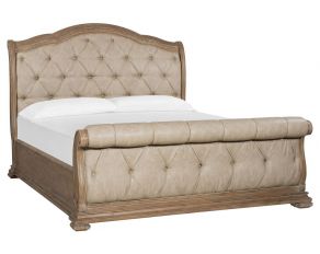Marisol King Upholstered Sleigh Bed in Fawn