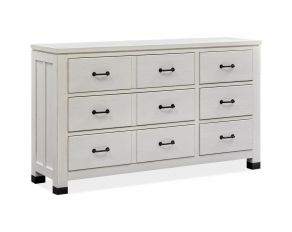 Harper Springs Drawer Dresser In Silo White