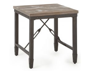 Steve Silver Jersey End Table in Antiqued Tobacco