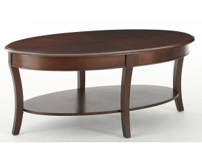 Steve Silver Troy Cocktail Table in Medium Brown Cherry Finish