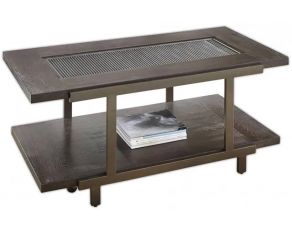 Steve Silver Terrell Cocktail Table with Caster in Brown