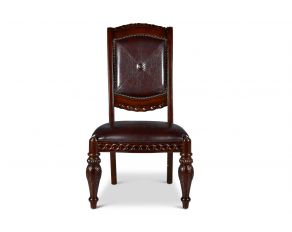 Steve Silver Antoinette Side Chair in Multi-Step A Warm Brown Cherry - Set of 2