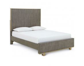 Carmen California King Panel Bed in Gray