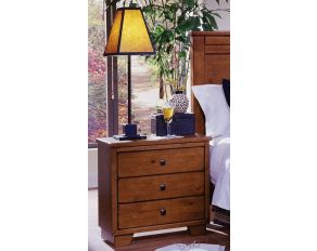 Progressive Furniture Diego Nightstand in Cinnamon Pine