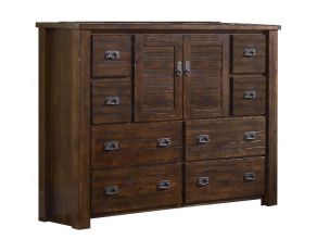 Progressive Furniture Trestlewood Dresser in Mesquite Pine