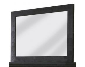 Progressive Furniture Willow Mirror in Distressed Black