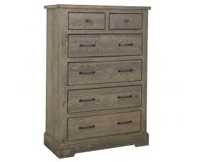 Progressive Furniture Meadow Drawer Chest in Weathered Gray