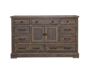 Progressive Furniture Meadow Door Dresser in Weathered Gray