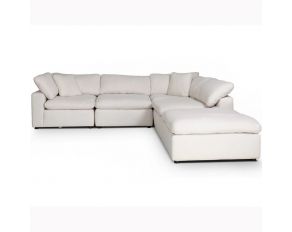 Cloud 9 Five Piece Sectional Sofa in Cotton Finish