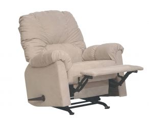 Winner Plush Padded Back Rocker Recliner in Linen