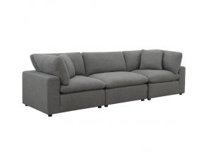 Cloud 9 3 Piece Sectional in Charcoal