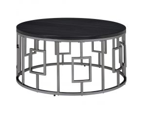 Ester Coffee Table in Chrome and Black